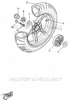 ROUE ARRIERE pour Yamaha AEROX 1998