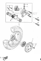 ETRIER DE FREIN ARRIERE pour Yamaha AEROX 1998