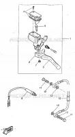 MAITRE CYLINDRE DE FREIN ARRIERE pour Yamaha AEROX 1998