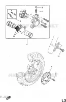 ETRIER DE FREIN AVANT pour Yamaha AEROX 1998