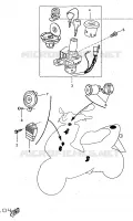 PARTIE ELECTRIQUE 1 pour Yamaha AEROX 1998