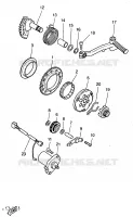 DEMARREUR pour Yamaha AEROX 1998