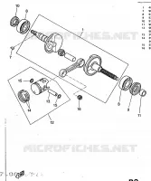 VILEBREQUIN / PISTON pour Yamaha AEROX 1998