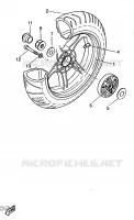 ROUE ARRIERE pour Yamaha AEROX 1998