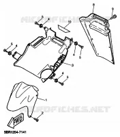 GARDE BOUE pour Yamaha AEROX 1999