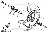 ROUE AVANT pour Yamaha AEROX 1999