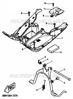 BEQUILLE / REPOSE PIEDS pour Yamaha AEROX 1999