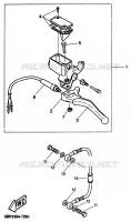 MAITRE CYLINDRE DE FREIN AR pour Yamaha AEROX 1999