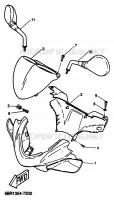 CARENAGES 1  pour Yamaha AEROX 1999