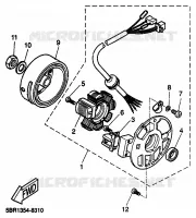 ALLUMAGE pour Yamaha AEROX 1999