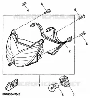 PHARE  pour Yamaha AEROX 1999