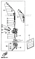 CARBURATEUR pour Yamaha AEROX 1999