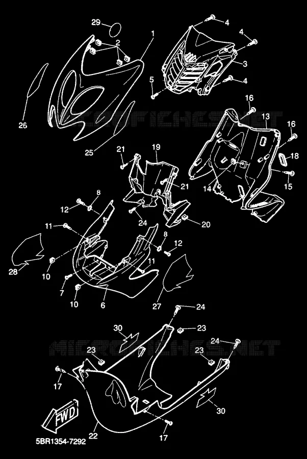 PROTEGE JAMBES Yamaha SCOOTER 50 2000 AEROX  YQ50