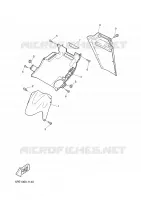 GARDE BOUE pour Yamaha AEROX 2001
