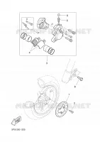 ETRIER DE FREIN AVANT pour Yamaha AEROX 2001