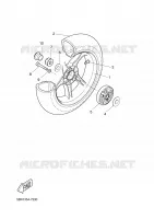 ROUE ARRIERE pour Yamaha AEROX 2001