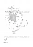 RADIATEUR / DURITES pour Yamaha AEROX 2001