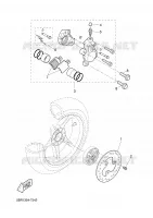 ETRIER DE FREIN ARRIERE pour Yamaha AEROX 2002