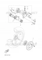 ETRIER DE FREIN ARRIERE pour Yamaha AEROX 2003