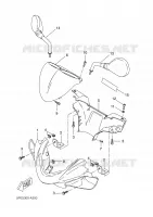 CARENAGES 1  pour Yamaha AEROX 2003