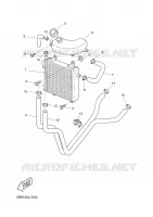 RADIATEUR / DURITES pour Yamaha AEROX 2006
