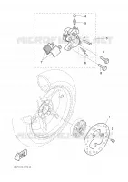 ETRIER DE FREIN ARRIERE pour Yamaha AEROX 2006