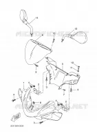 CARENAGES 1  pour Yamaha AEROX 2006