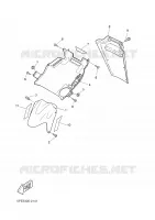 GARDE BOUE AVANT pour Yamaha AEROX 2008
