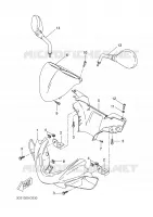 CARENAGES 1  pour Yamaha AEROX 2008