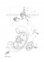 ETRIER DE FREIN AVANT pour Yamaha AEROX 2008