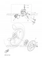 ETRIER DE FREIN ARRIERE pour Yamaha AEROX 2008