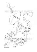 CARENAGES 1  pour Yamaha AEROX 2003