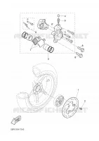 ETRIER DE FREIN ARRIERE pour Yamaha NITRO 2001