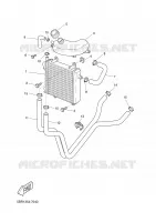 RADIATEUR / DURITES pour Yamaha NITRO 2002
