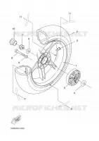 ROUE ARRIERE pour Yamaha NITRO 2002
