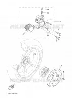 ETRIER DE FREIN ARRIERE pour Yamaha NITRO 2002