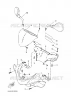 CARENAGES 1  pour Yamaha NITRO 2002