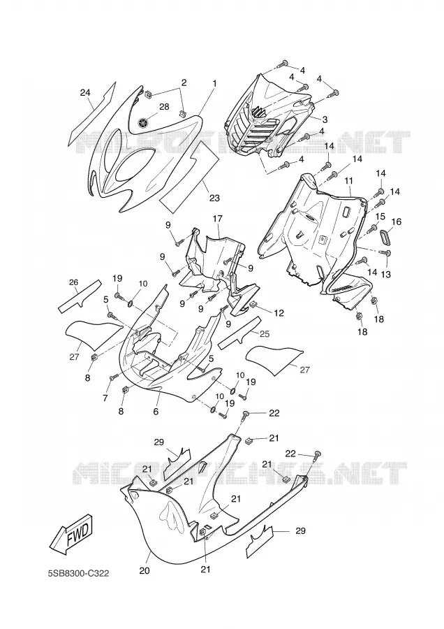 PROTEGE JAMBES Yamaha SCOOTER 50 2004 NITRO  YQ50L