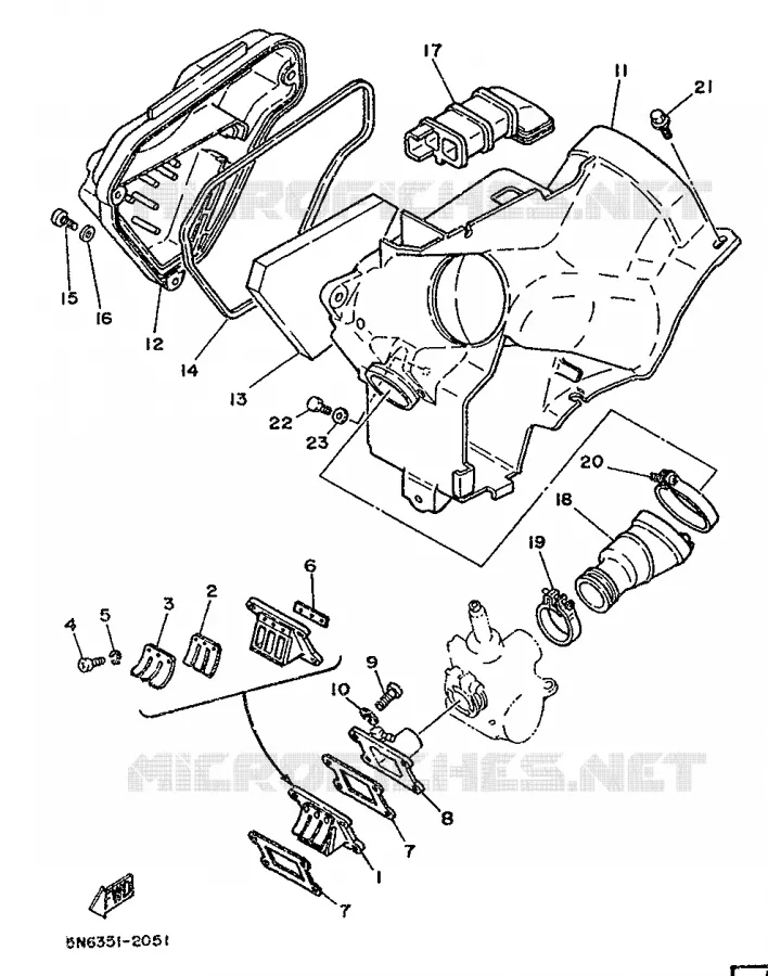 ADMISSION Yamaha MOTO 50 1986 DTMX  DT50MX