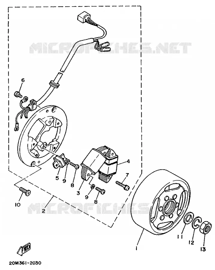 ALLUMAGE Yamaha MOTO 50 1989 DTMX  DT50MX