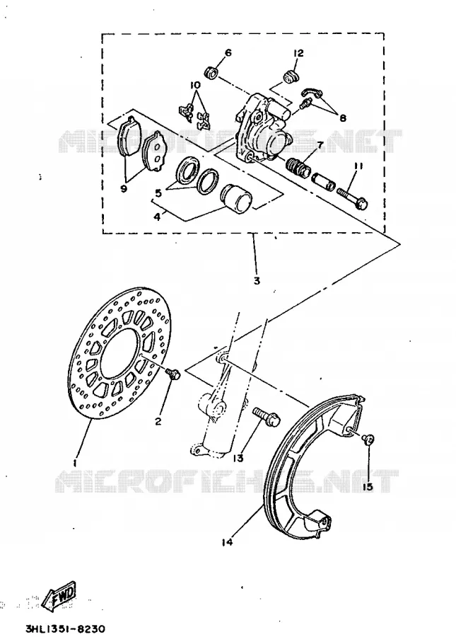 DISQUE DE FREIN Yamaha MOTO 50 1988 DTR  DT50R