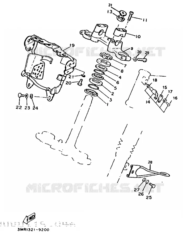 DIRECTION Yamaha MOTO 50 1989 DTR  DT50R