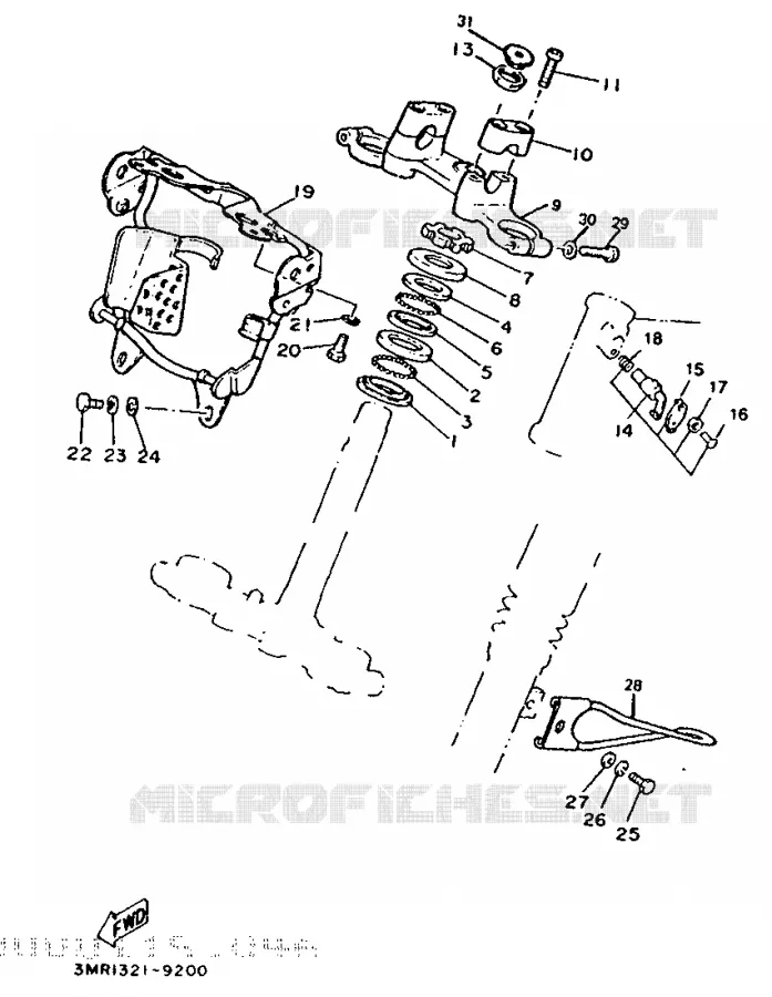 DIRECTION Yamaha MOTO 50 1991 DTR  DT50R