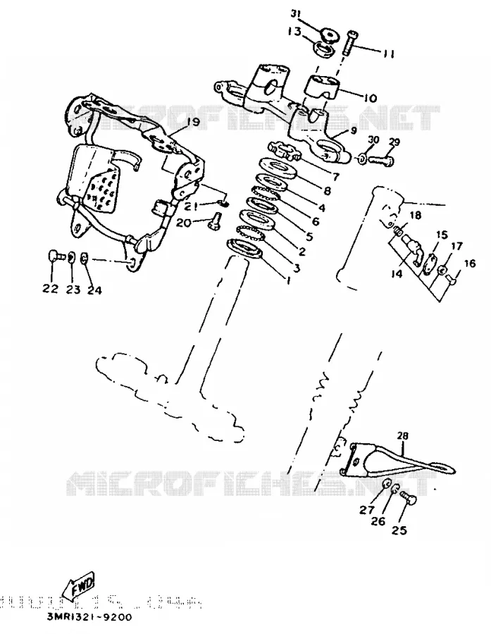 DIRECTION Yamaha MOTO 50 1992 DTR  DT50R