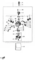 CARBURATEUR pour Yamaha DTR 1997