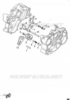 BARILLET DE SELECTION / FOURCHETTES pour Yamaha DTR 1997
