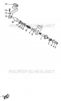 AXE DE SELECTEUR / PEDALE pour Yamaha DTR 1997