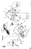 RESERVOIR A ESSENCE pour Yamaha DTR 1997