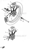 ROUE AVANT pour Yamaha DTR 1997