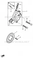 ETRIER DE FREIN AVANT pour Yamaha DTR 1997